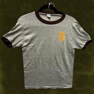 1970s Chief Dayton Police Texas Ringer Tee Gulf Coast Sportswear Size M